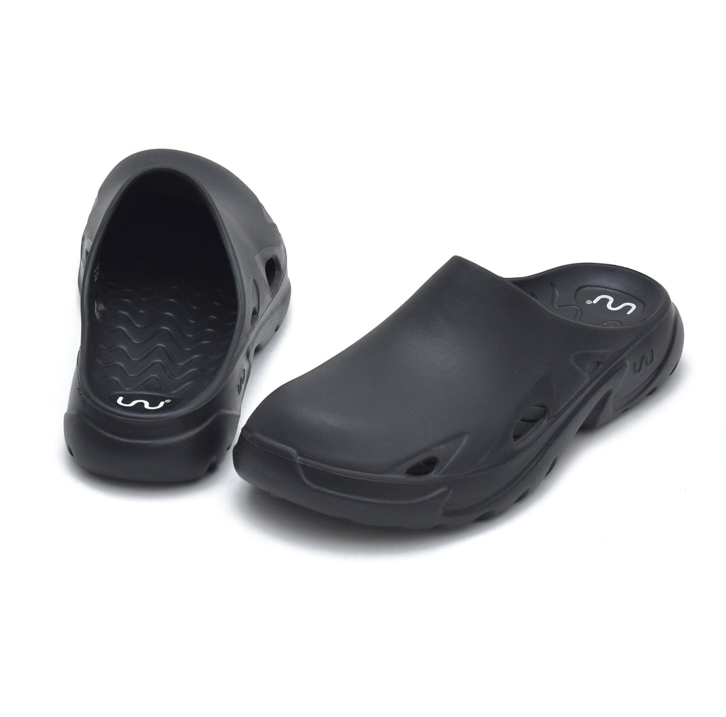 Doubleu Roma Urban Mule for Men Comfortable Slipper (Black)