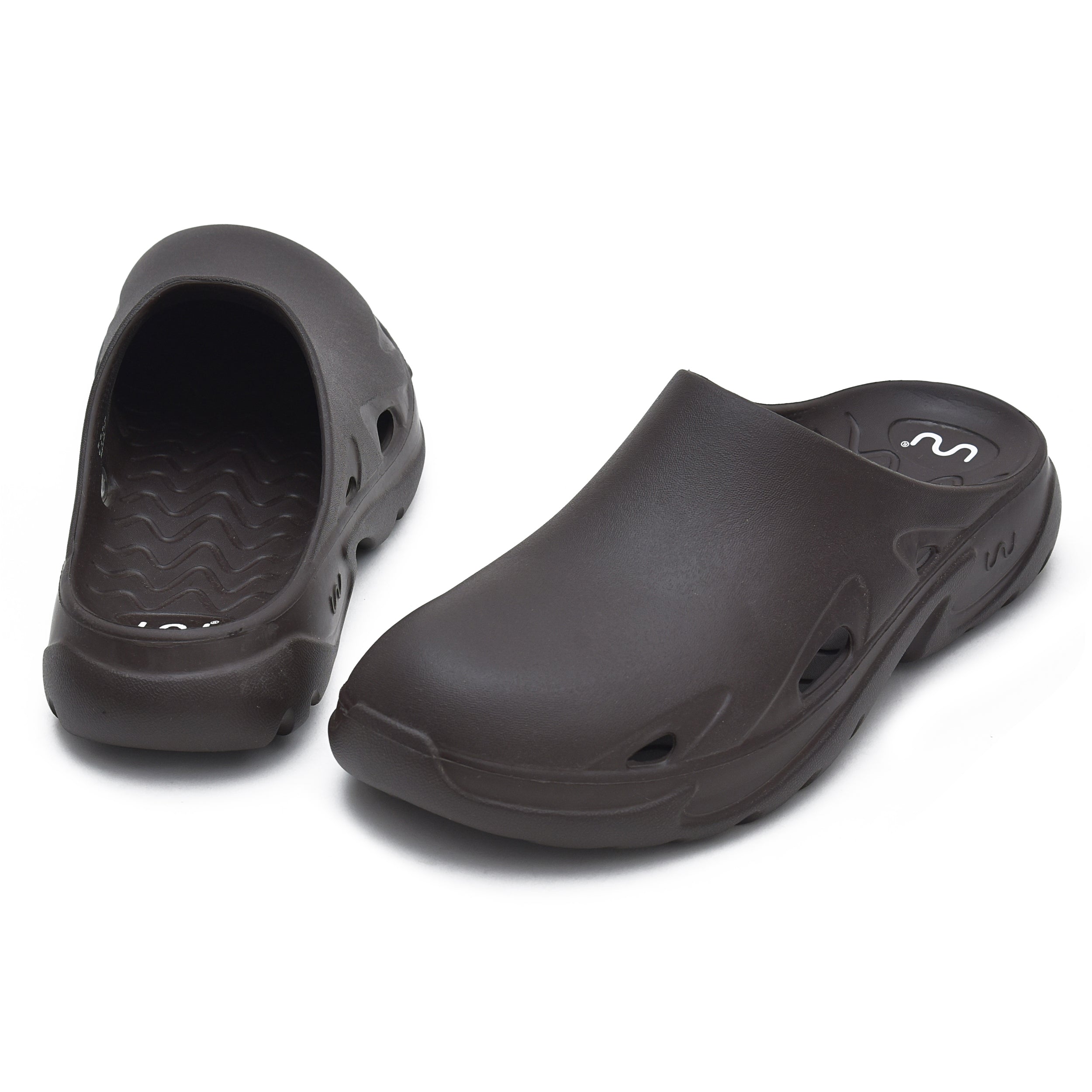 Doubleu Roma Mule for Men Comfortable Recovery Footwear C Brown