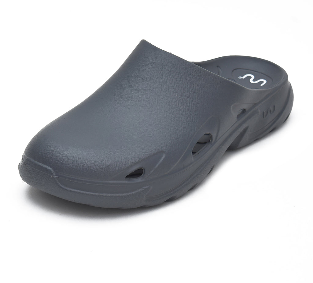 Doubleu Roma Urban Mule for Women Comfortable Slipper Carbone