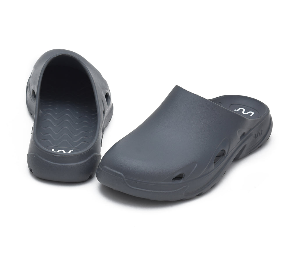 Doubleu Roma Urban Mule for Men Comfortable Slipper Carbon