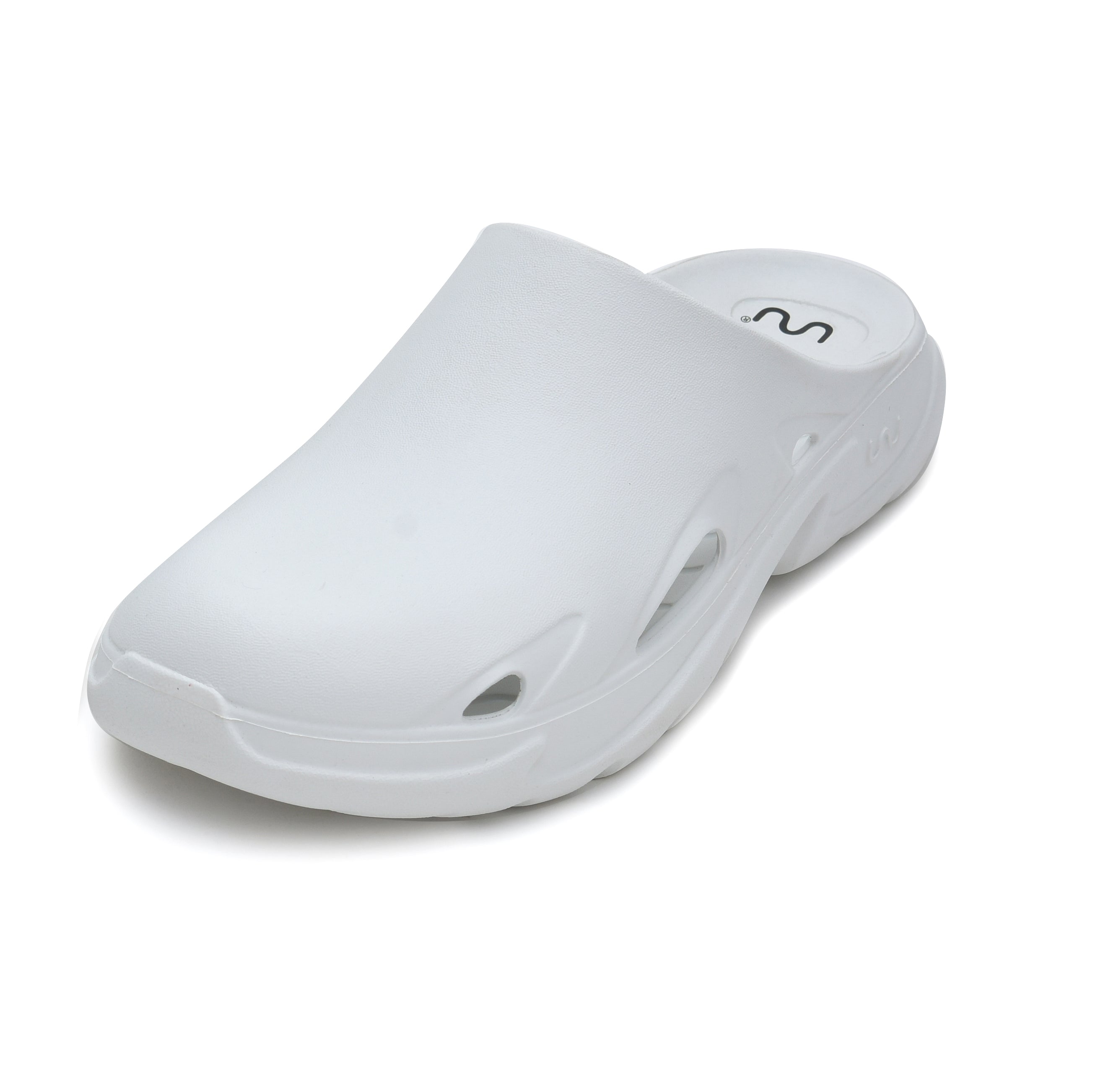 Doubleu Roma Urban Mule for Women Comfortable Slipper White