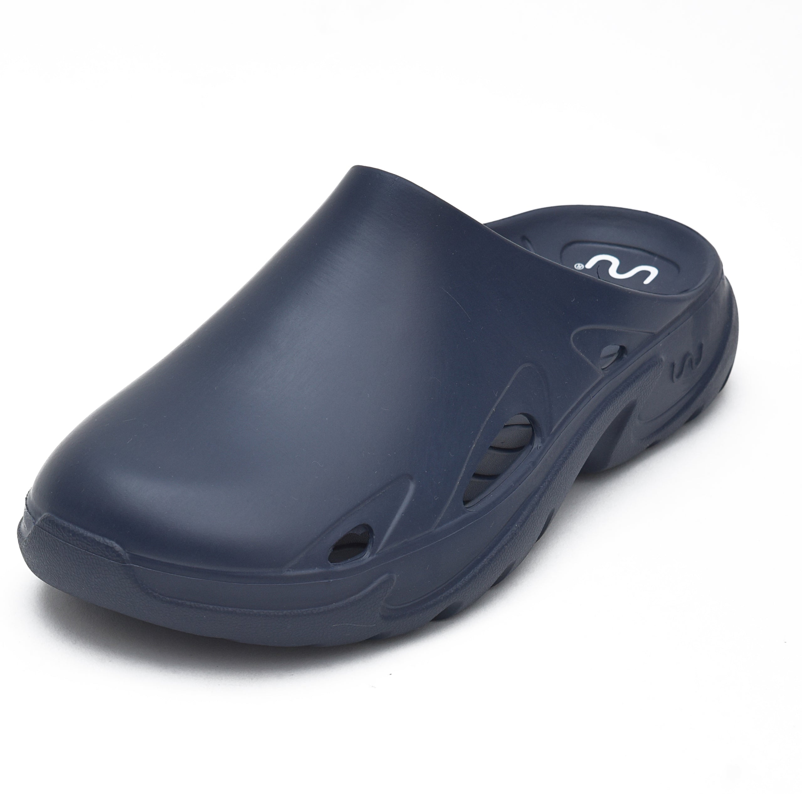Doubleu Roma Mule for Men Comfortable Recovery Footwear Navy Blue