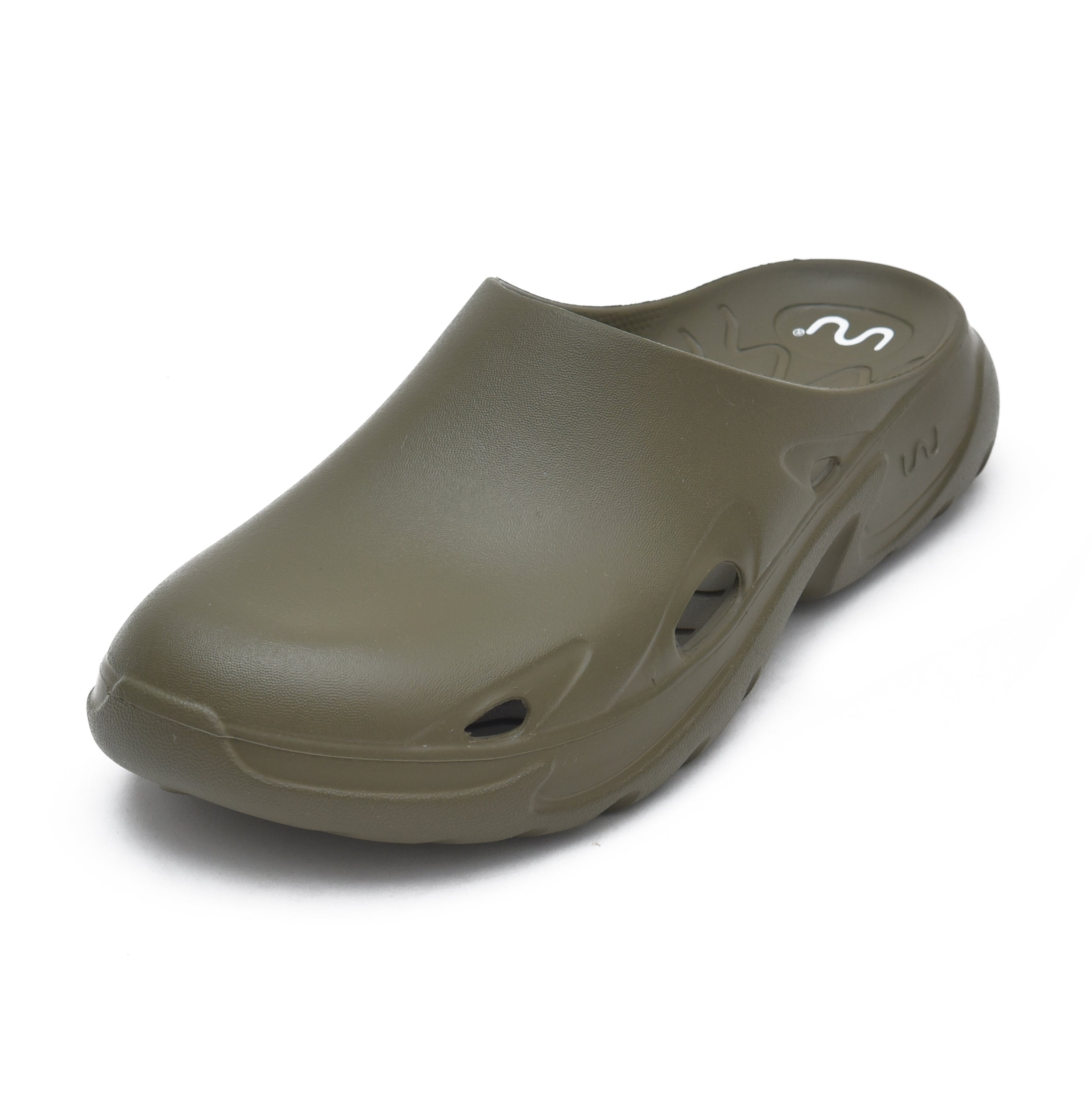 Doubleu Roma Urban Mule for Women Comfortable Slipper Olive