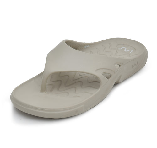 Roma Thong for Men Comfortable Recovery Footwear Warm Grey