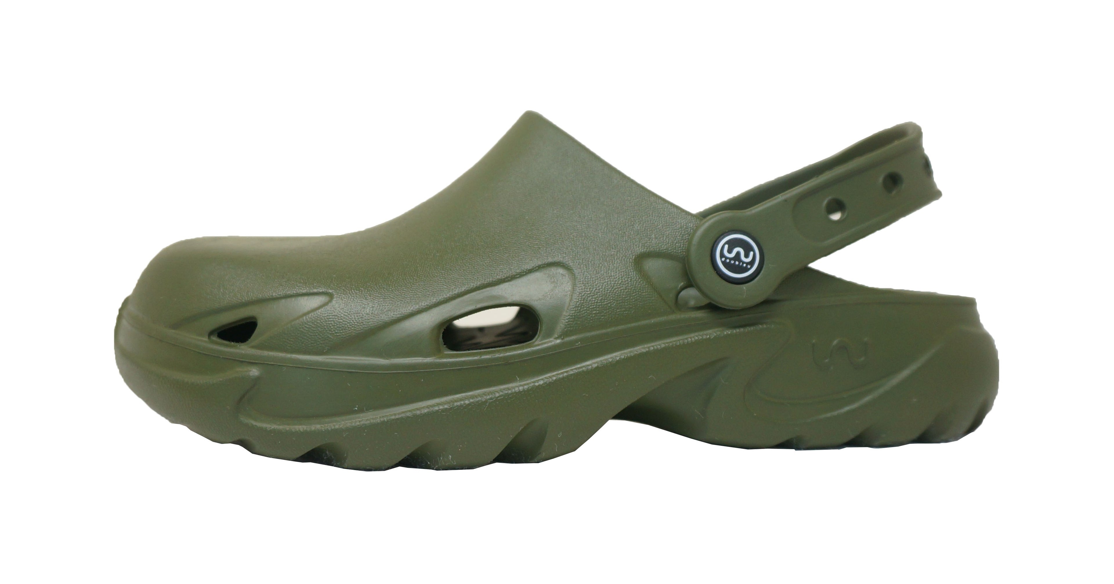 Mule with Strap Soft Dr Anti-Skid Slipper for Men Dark Olive