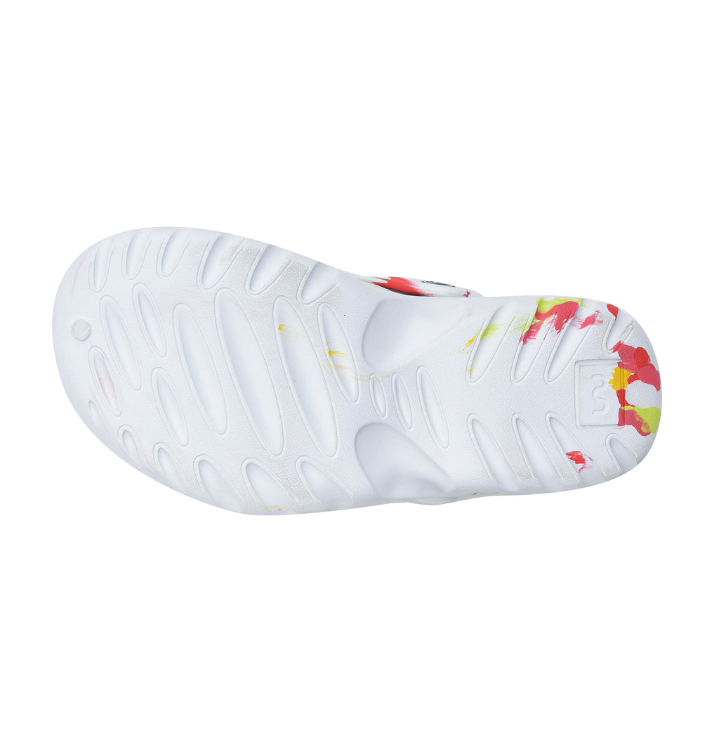 Doubleu Mule with Strap Marble Women Comfortable Recovery Footwear