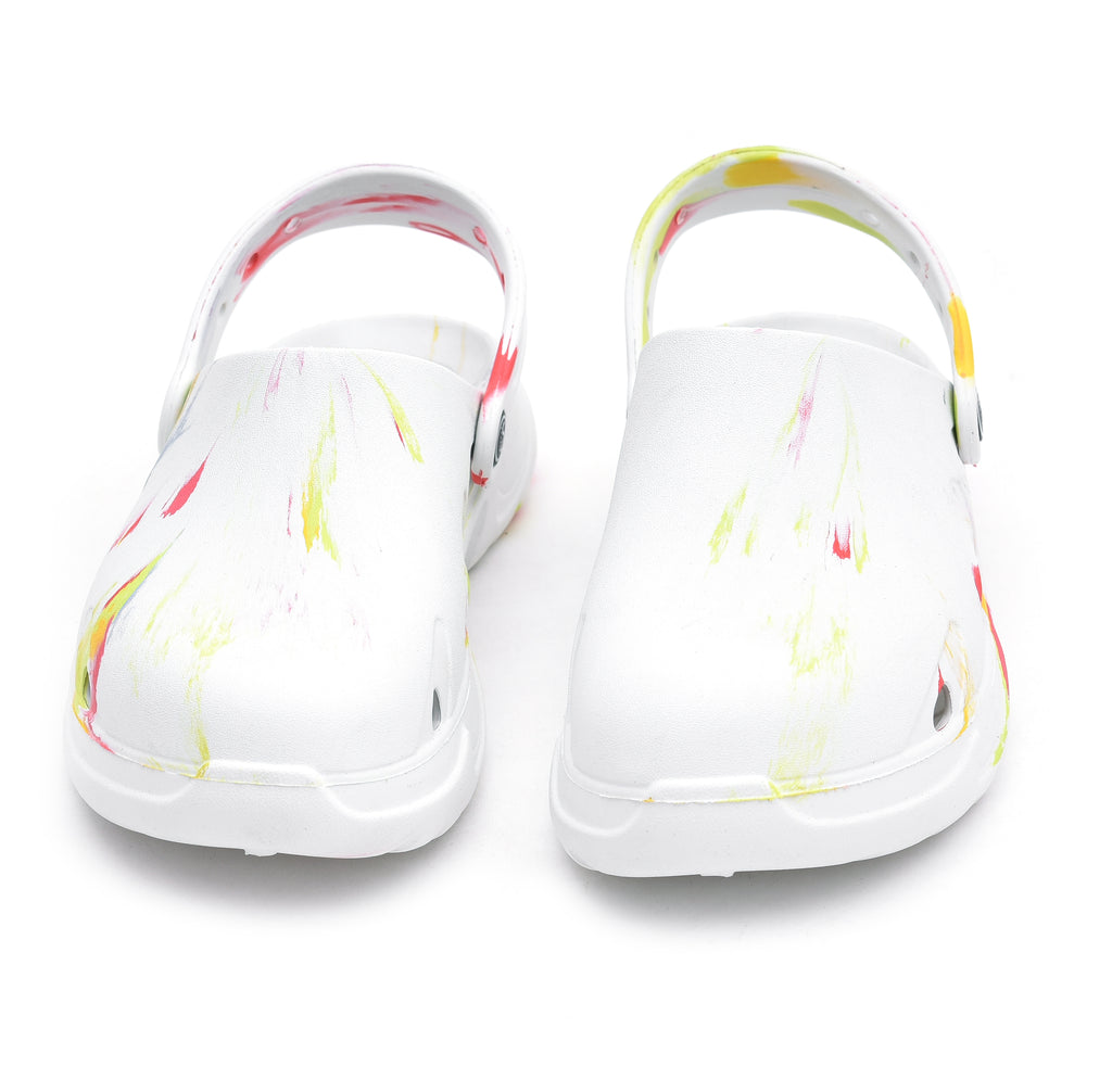 Doubleu Mule with Strap Marble Women Comfortable Recovery Footwear