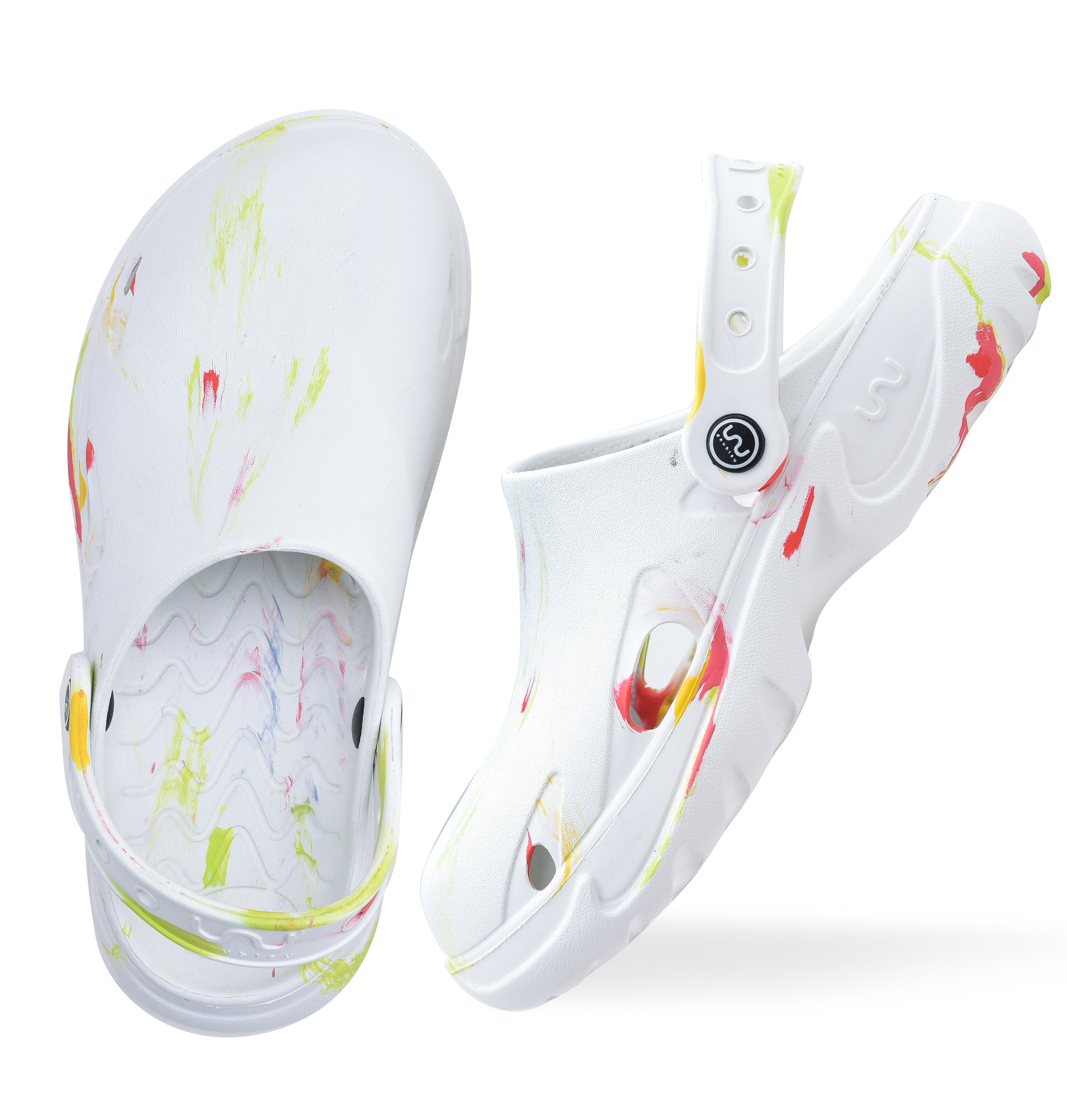 Doubleu Mule with Strap Marble Women Comfortable Recovery Footwear