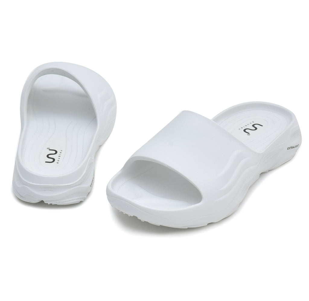 Ultra Sporty Slide  Soft Dr Anti-Skid Slipper for Men White
