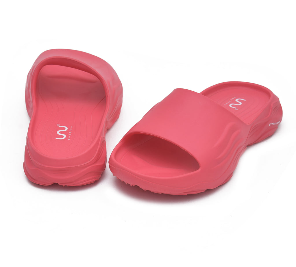 Doubleu Soft Doctor Anti-Skid for Women Ultra Sporty Slide Pink Highlight