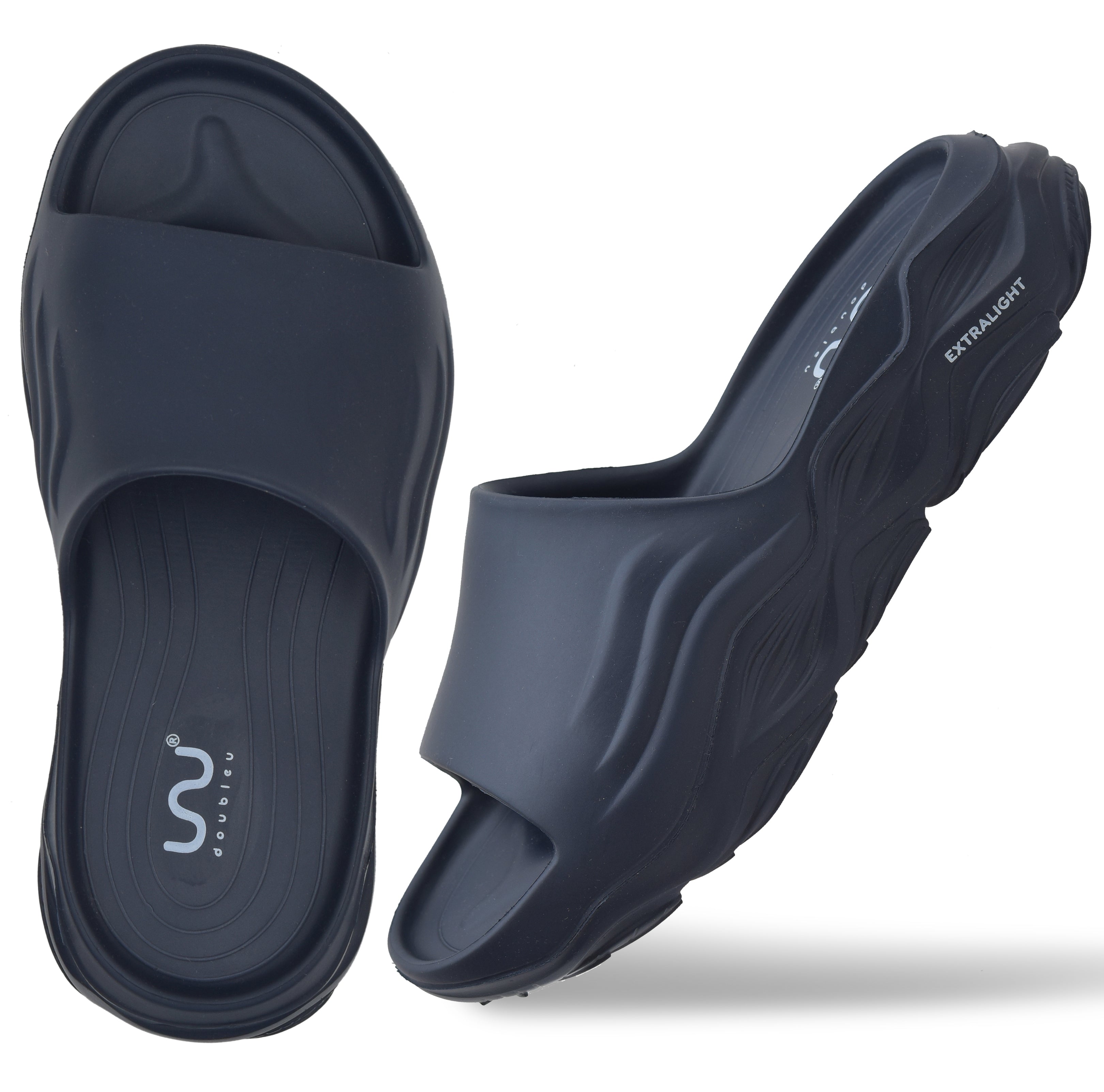 Doubleu Soft Doctor Anti-Skid for Women Ultra Sporty Slide Navy Blue