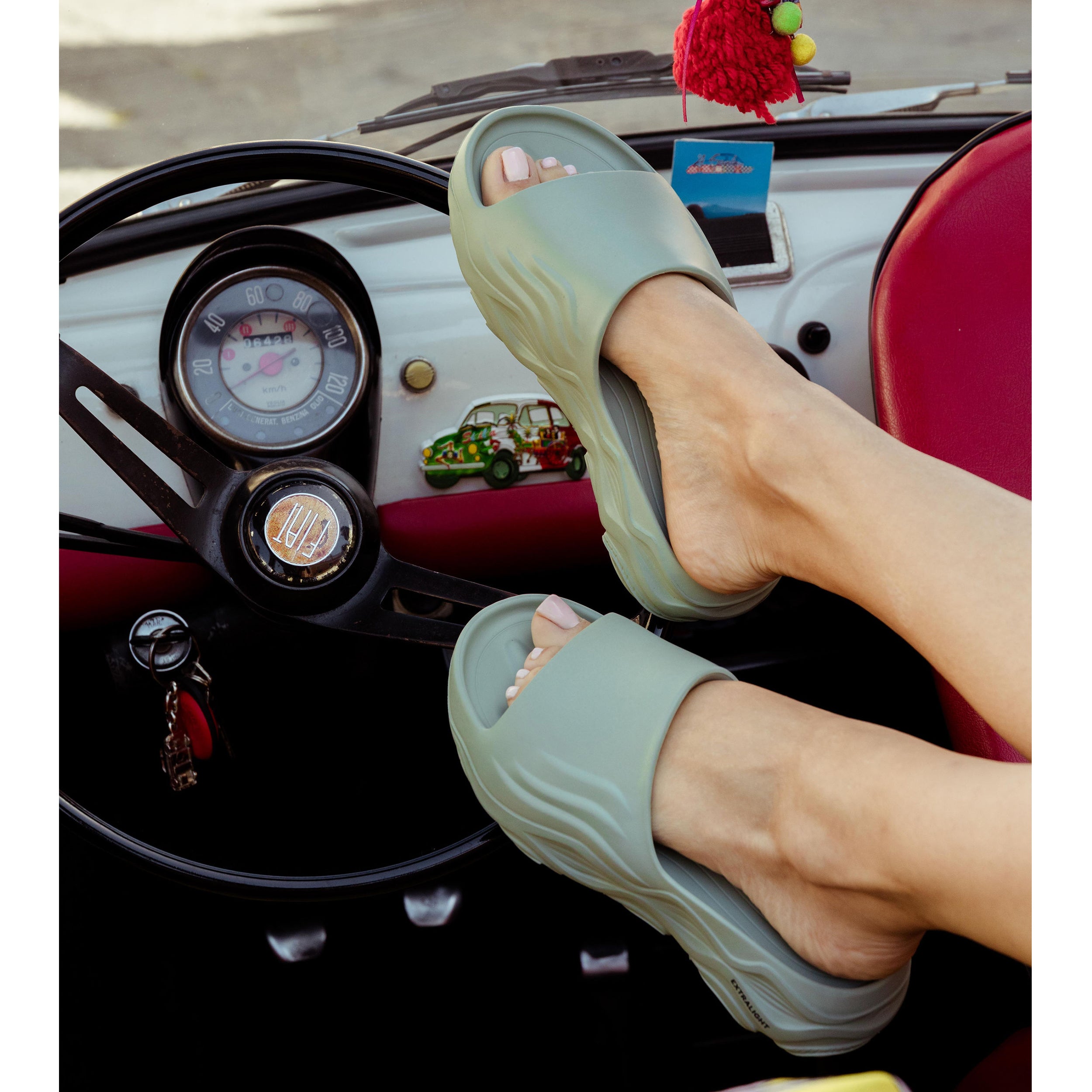 Doubleu Soft Doctor Anti-Skid for Women Ultra Sporty Slide Sage Green