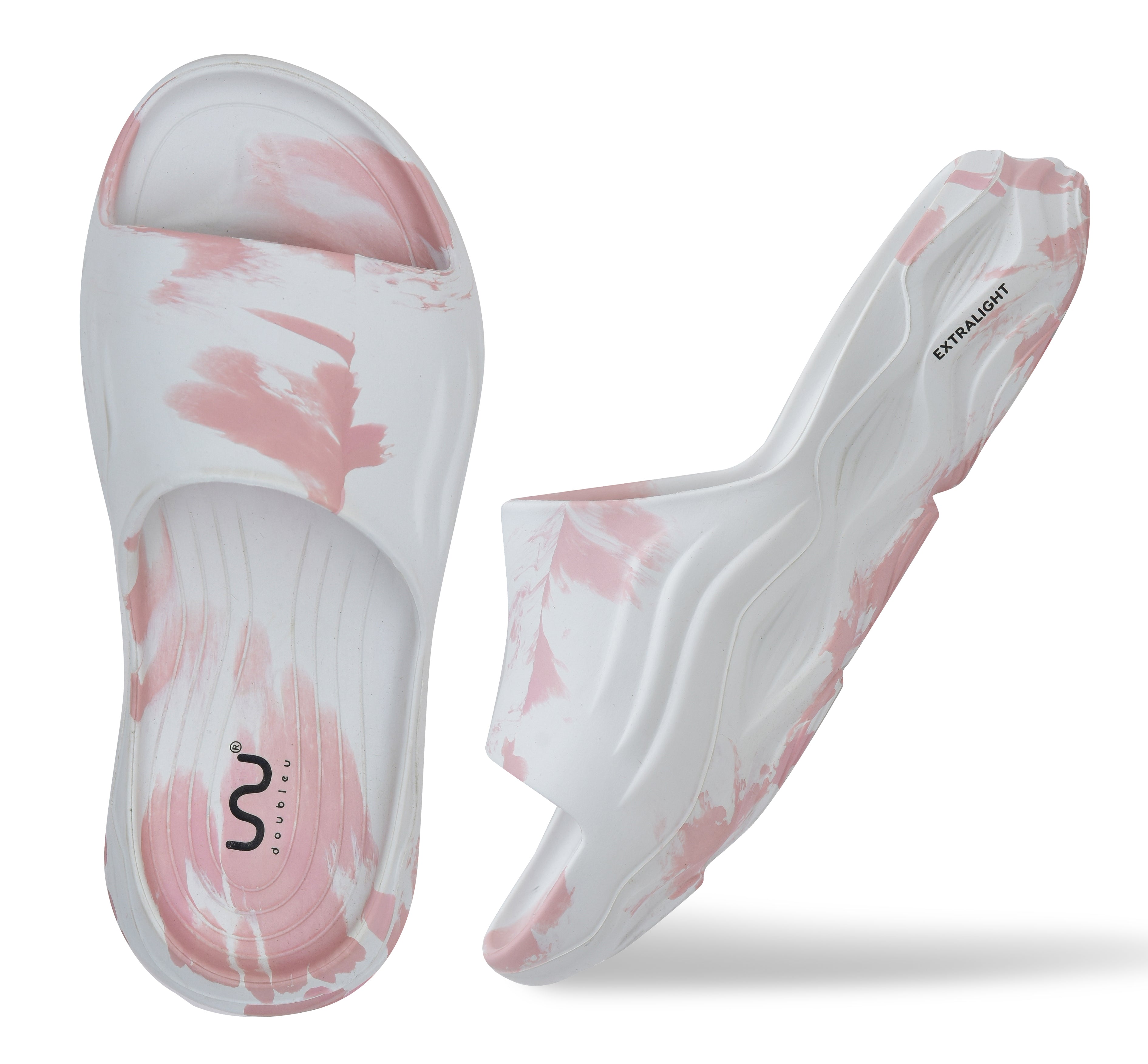 Doubleu Soft Doctor Anti-Skid for Women Ultra Sporty Slide White Orange