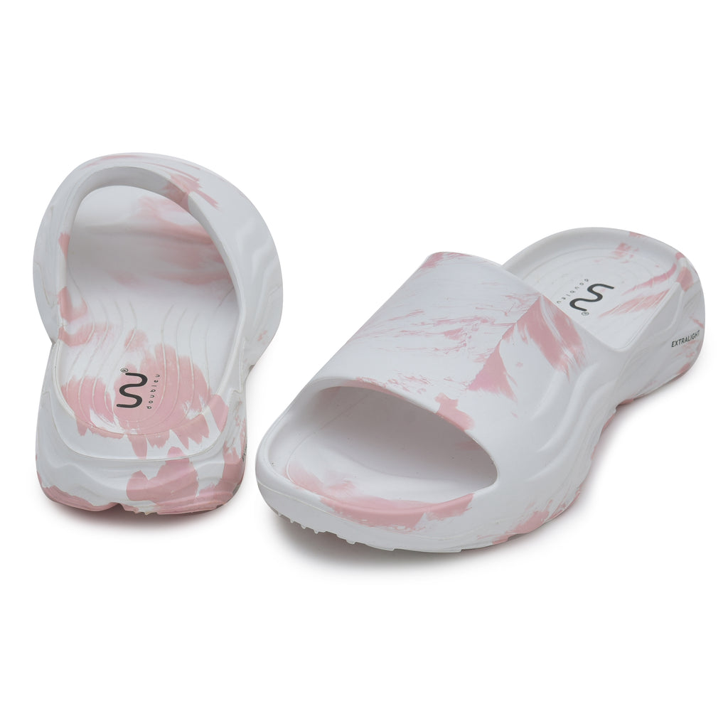 Doubleu Soft Doctor Anti-Skid for Women Ultra Sporty Slide White Orange