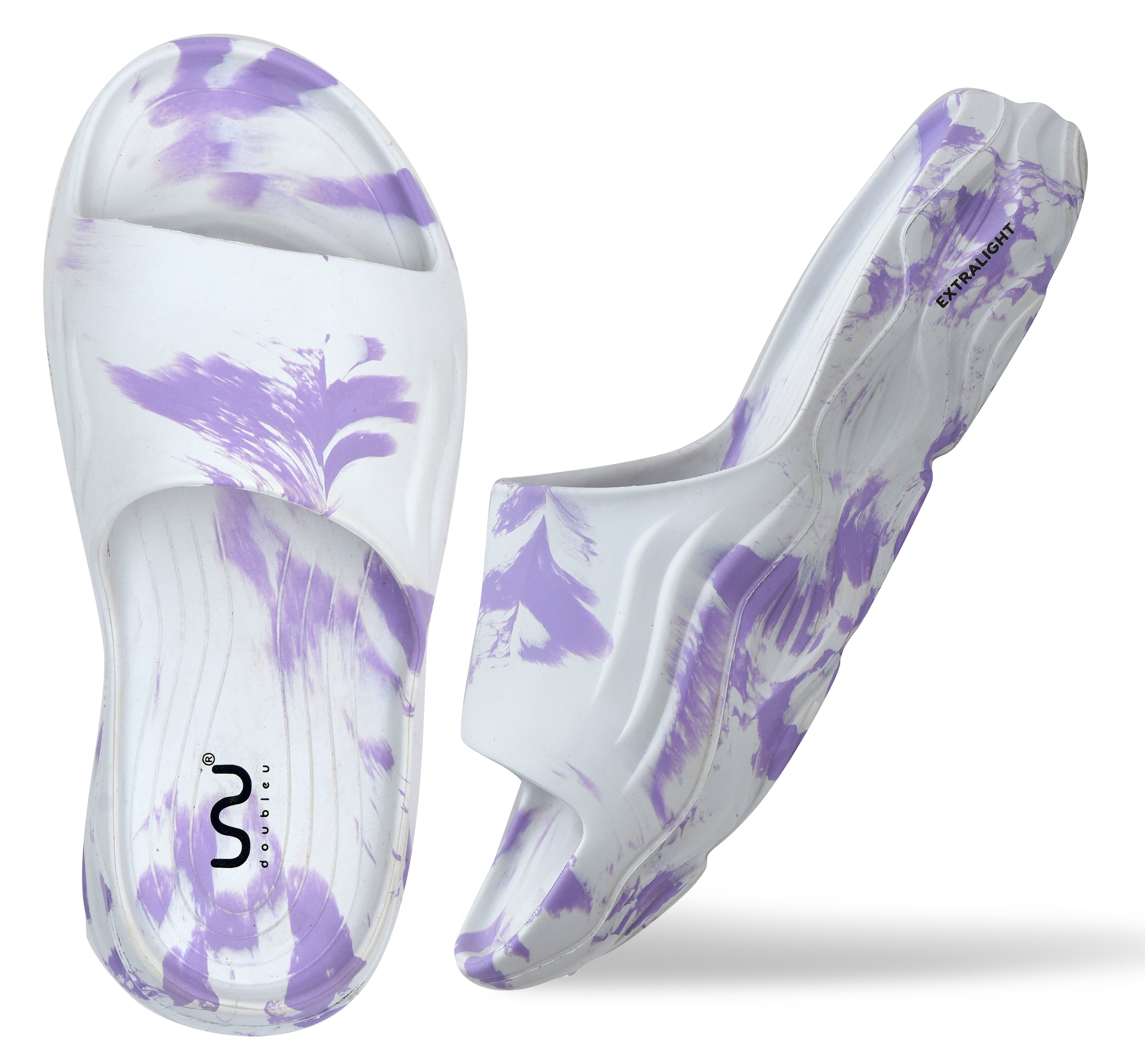 Doubleu Soft Doctor Anti-Skid for Women Ultra Sporty Slide White Lilac