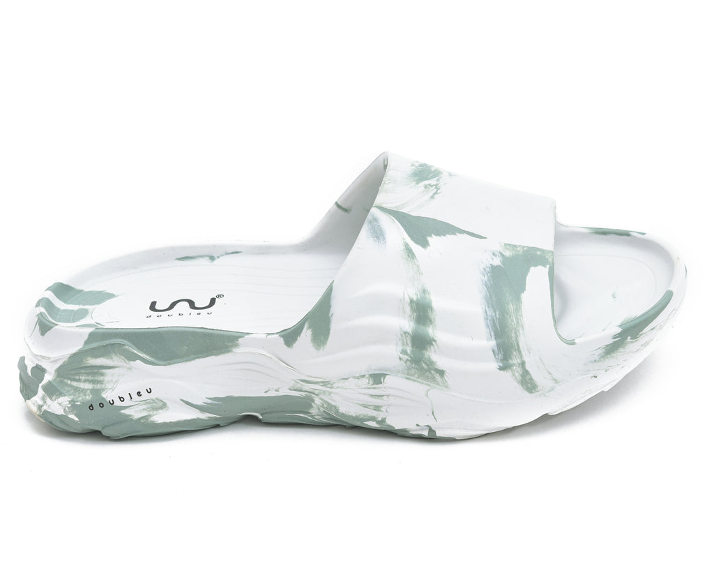 Soft Doctor Anti-Skid for Women Ultra Sporty Slide White Sage Green