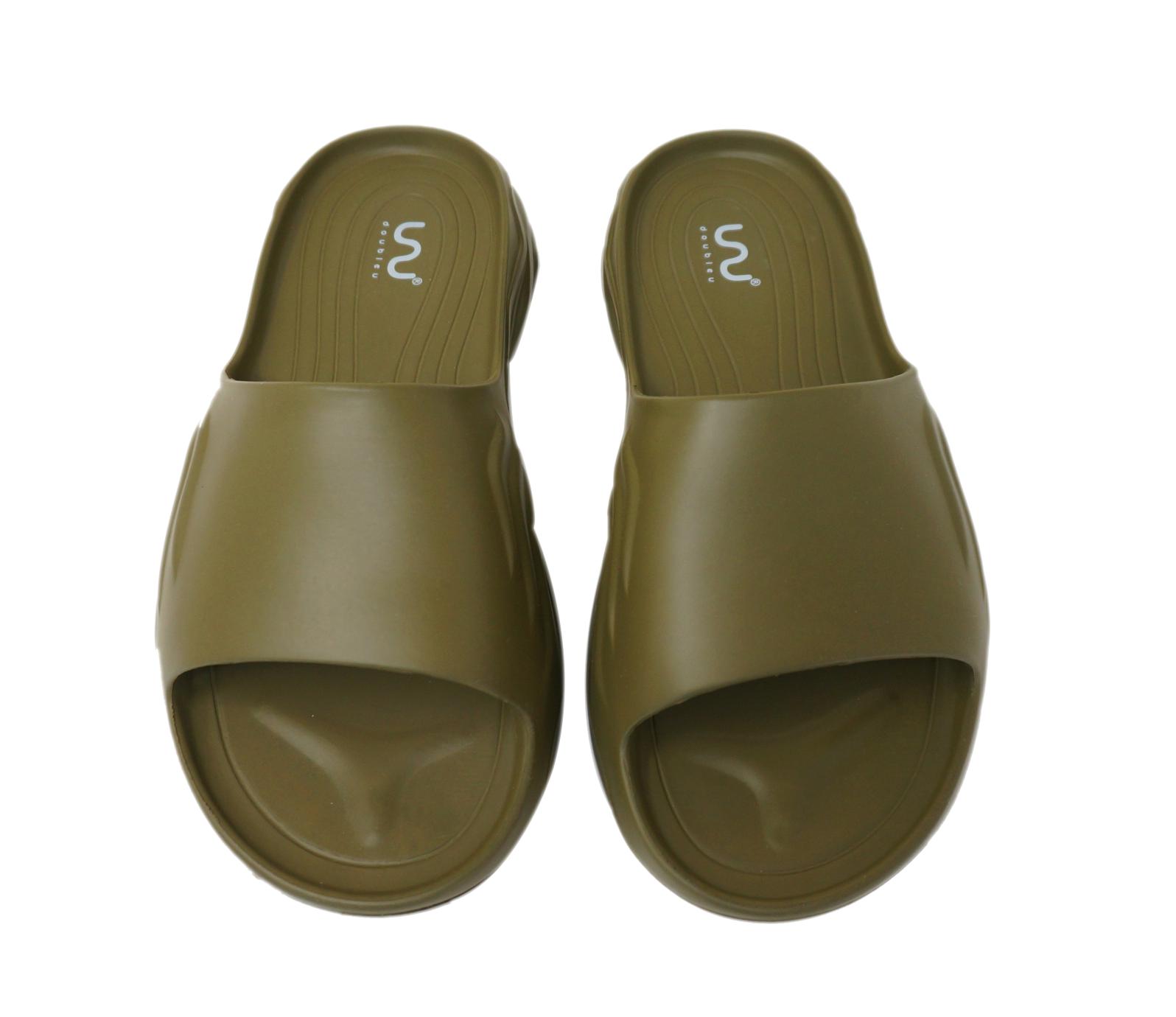 Doubleu Soft Doctor Anti-Skid for Women Ultra Sporty Slide Olive Green