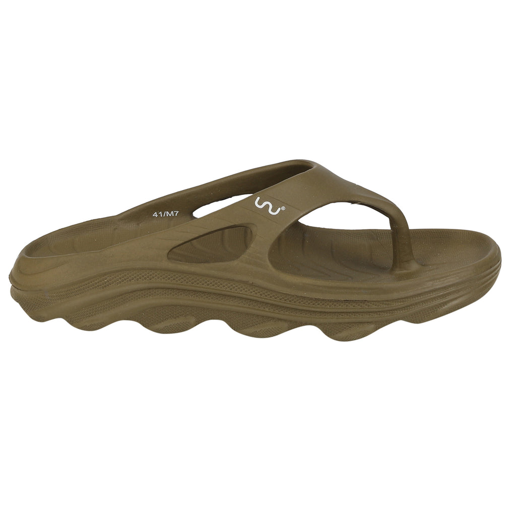 Doubleu Riva Women Marble Comfortable Recovery Footwear Olive Green