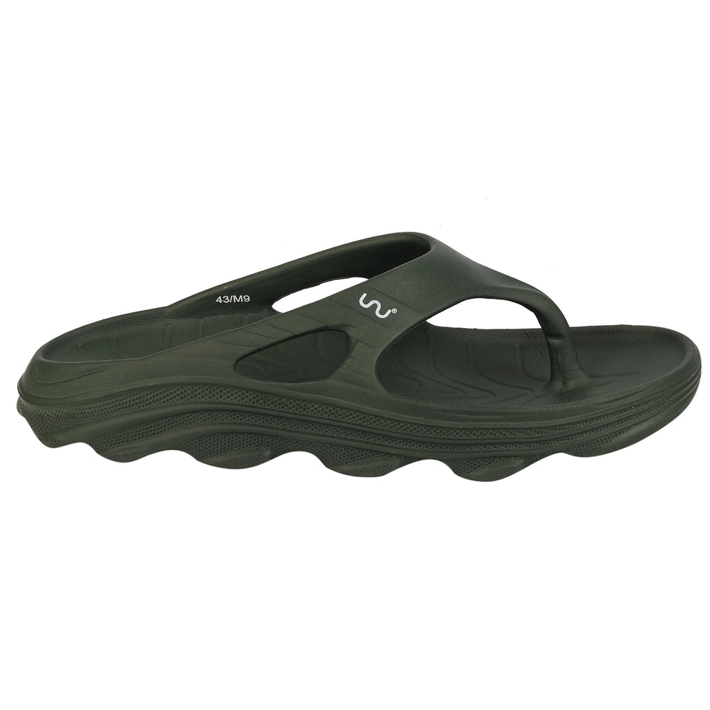 Doubleu Riva Women Marble Comfortable Recovery Footwear Dark Olive Green