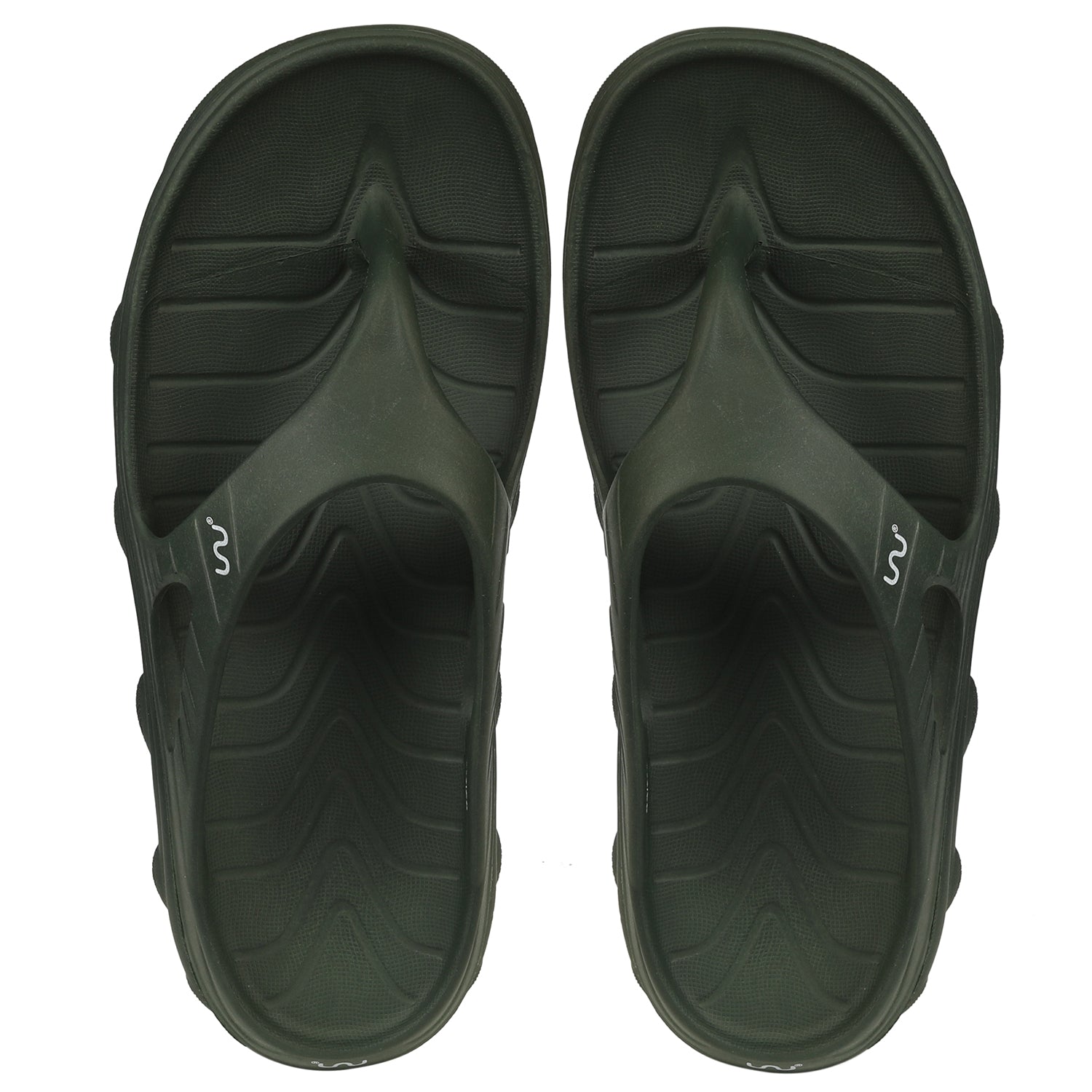 Doubleu Riva Women Marble Comfortable Recovery Footwear Dark Olive Green