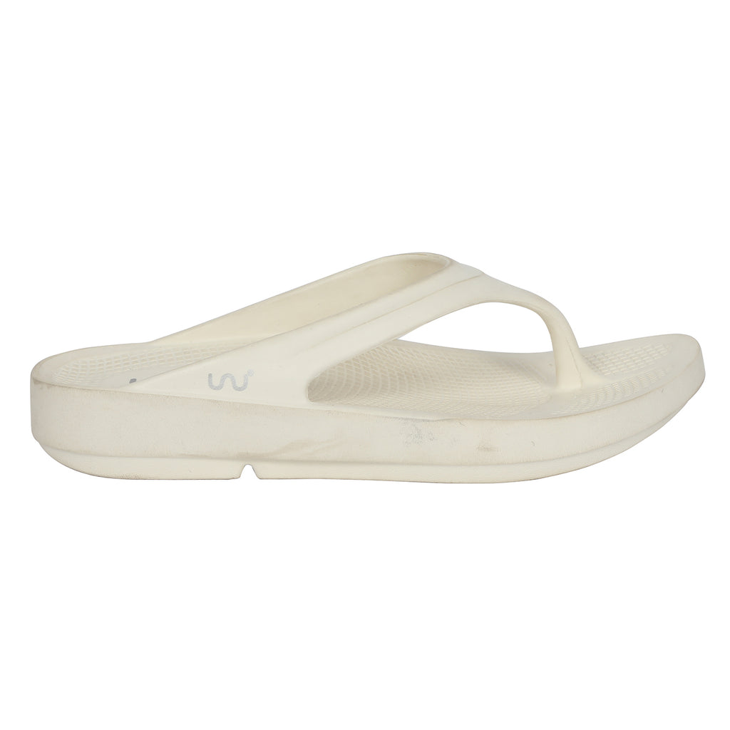 Doubleu Lite Women  Comfortable & Light Weight  White Slipper