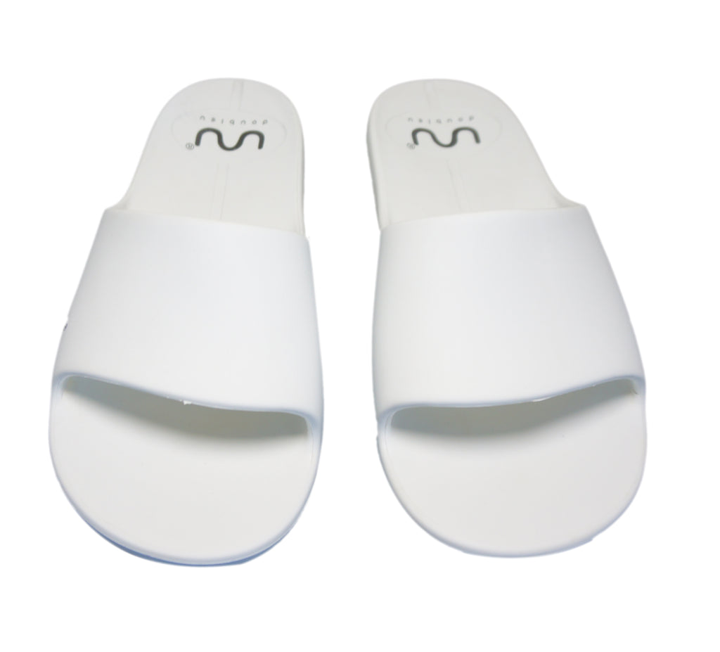 Doubleu Milano Women Comfortable & Light Weight Slipper White