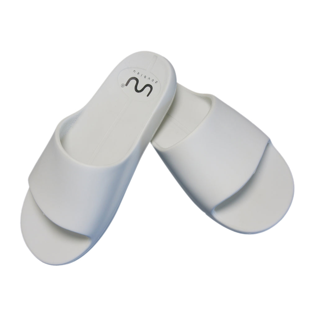 Doubleu Milano Women Comfortable & Light Weight Slipper White