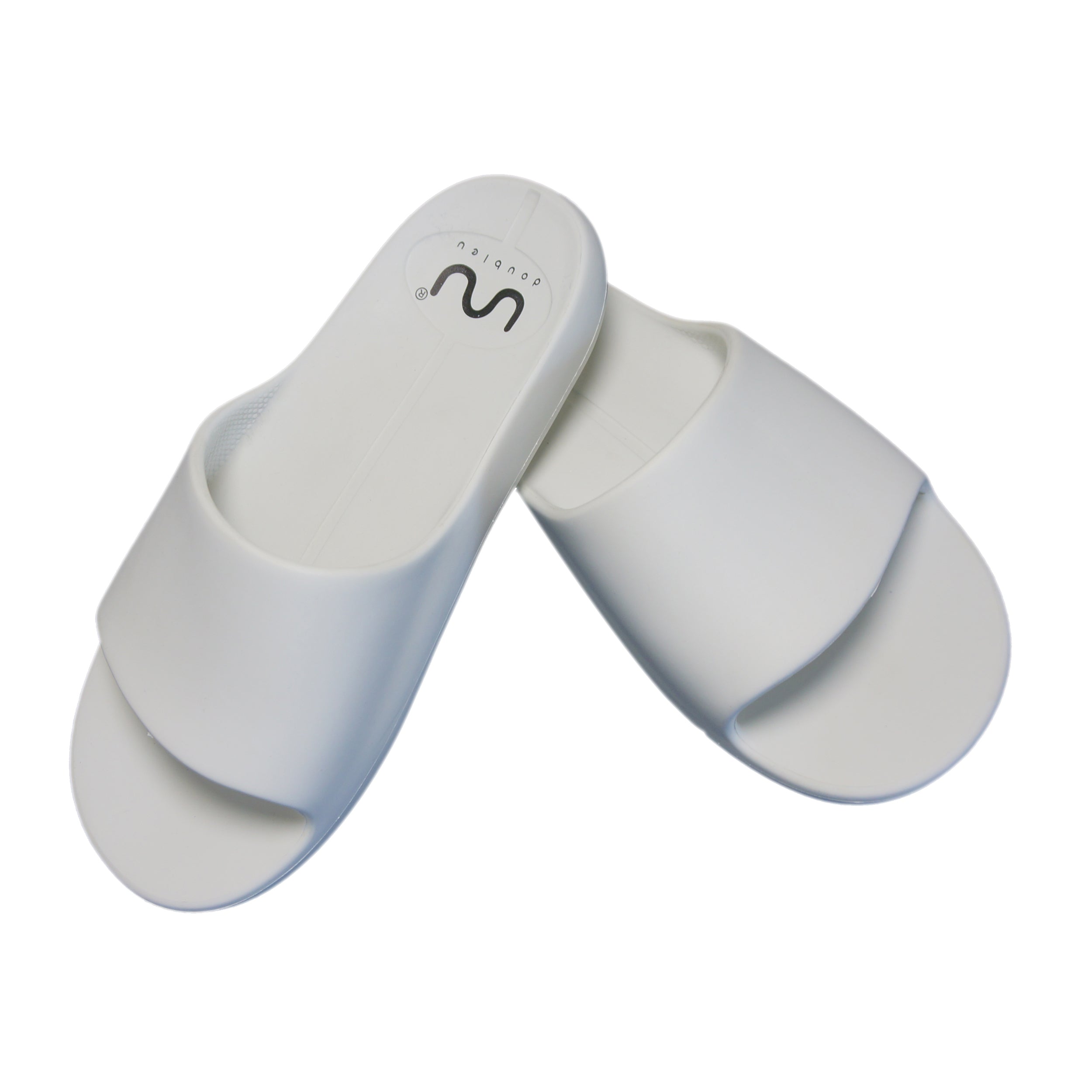 Doubleu Milano Women Comfortable & Light Weight Slipper White