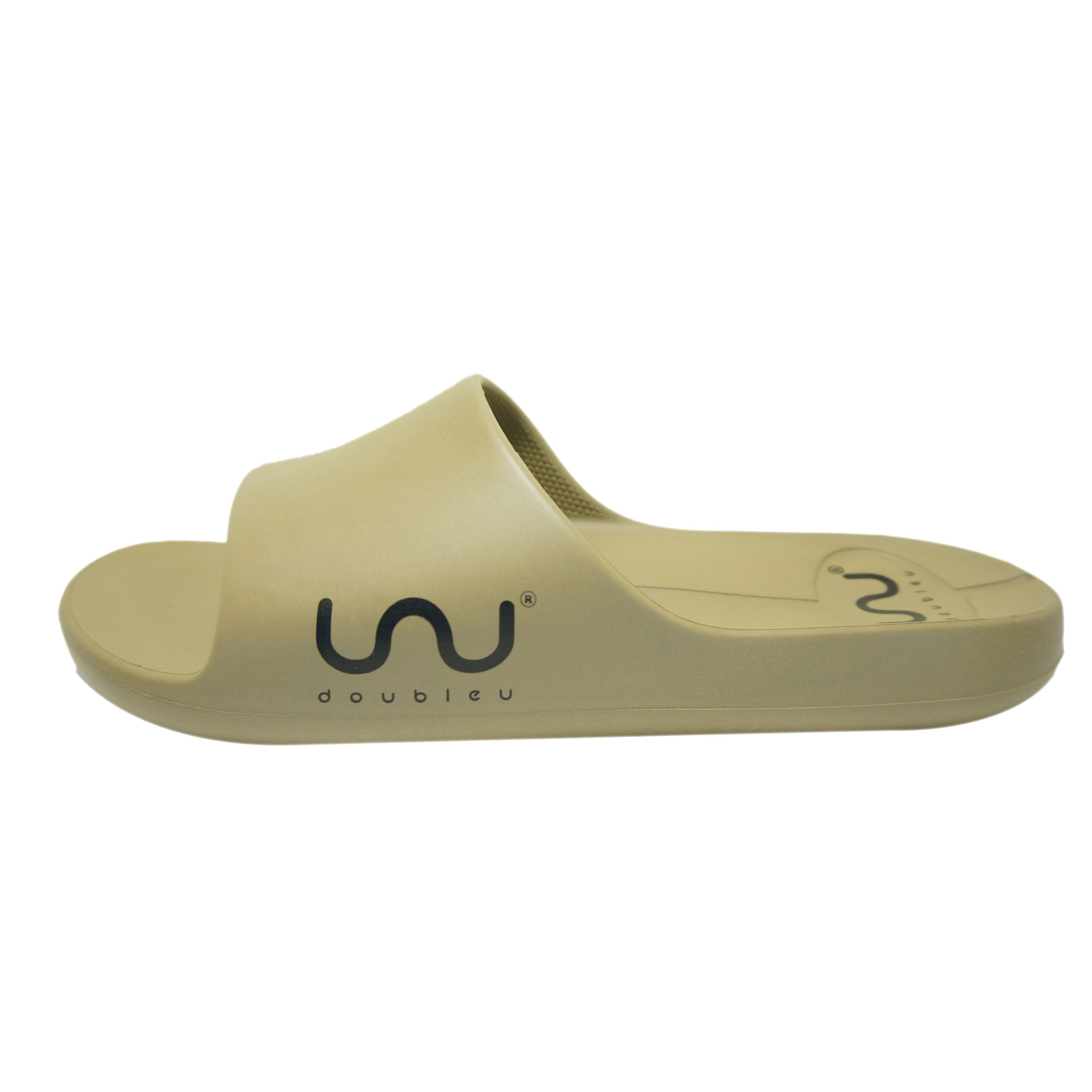 Doubleu Milano Men Comfortable & Light Weight Khakhi Slipper