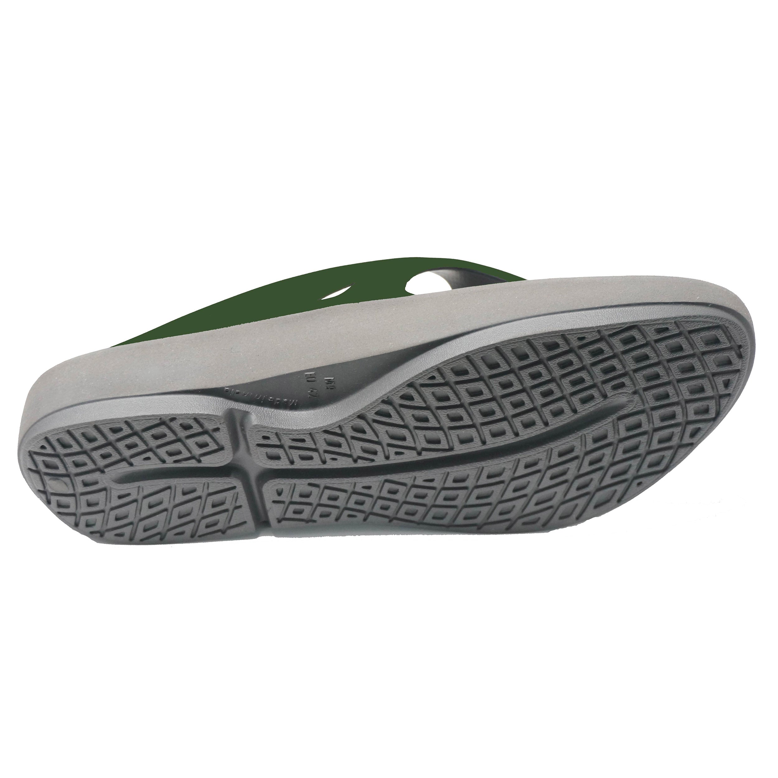Doubleu Comfort Men Comfortable & Light Weight Slipper Carbon-Military-Green
