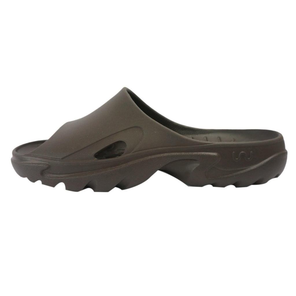 Doubleu Roma Slider for Men Comfortable Recovery Footwear C Brown