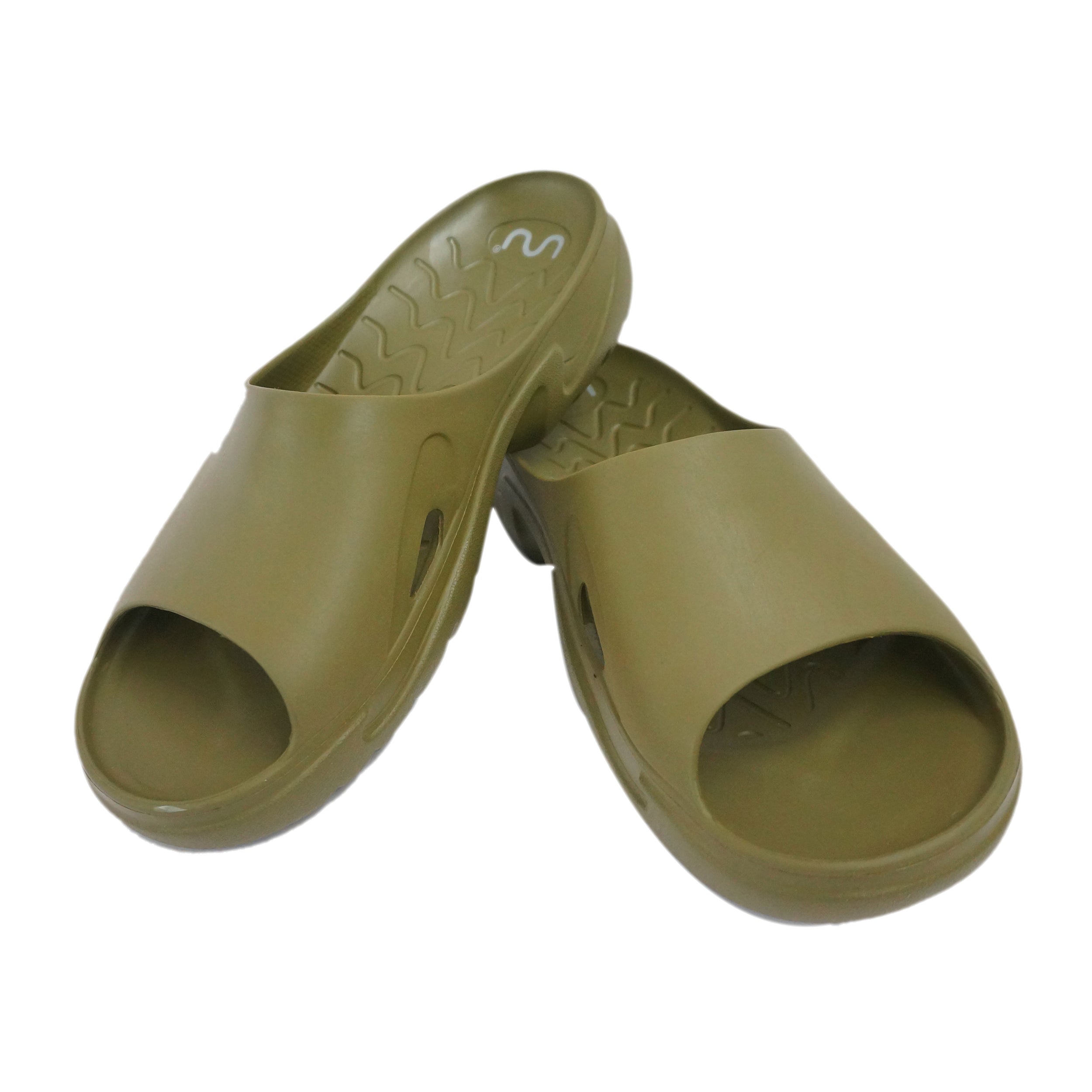 Doubleu Roma Slider for Men Comfortable Recovery Footwear Olive