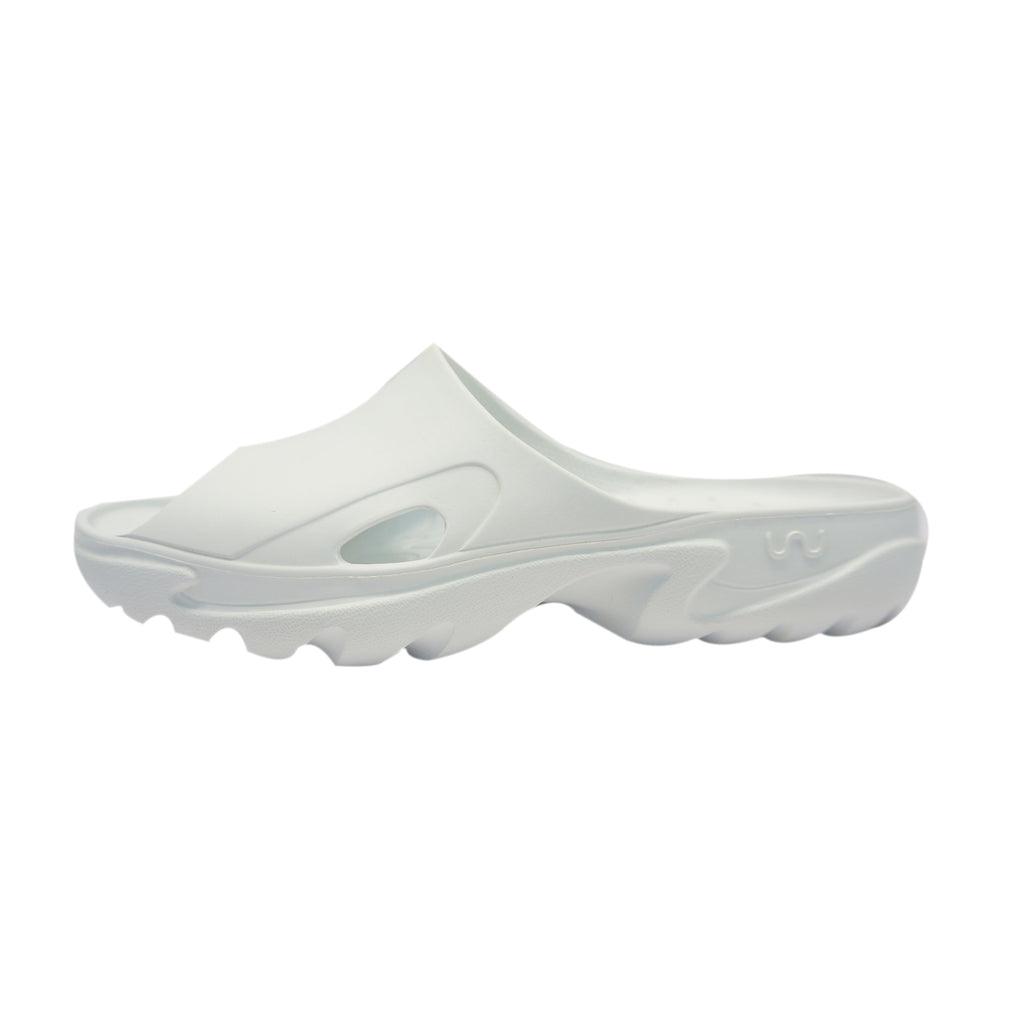 Doubleu Roma Slider for Men Comfortable Recovery Footwear White