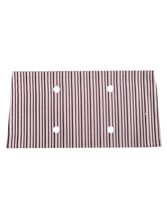 Doubleu Righe Collar-Dark Brown