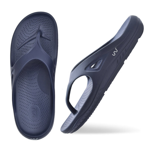 Doubleu Positano Men Comfortable & Light Weight Slipper Navy Bleu