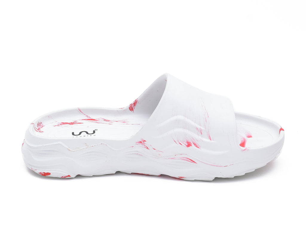 Doubleu Soft Doctor Anti-Skid for Women Ultra Sporty Slide White + Lavared