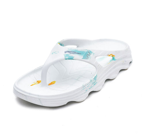 Doubleu Riva Men Marble Comfortable Recovery Footwear Splash