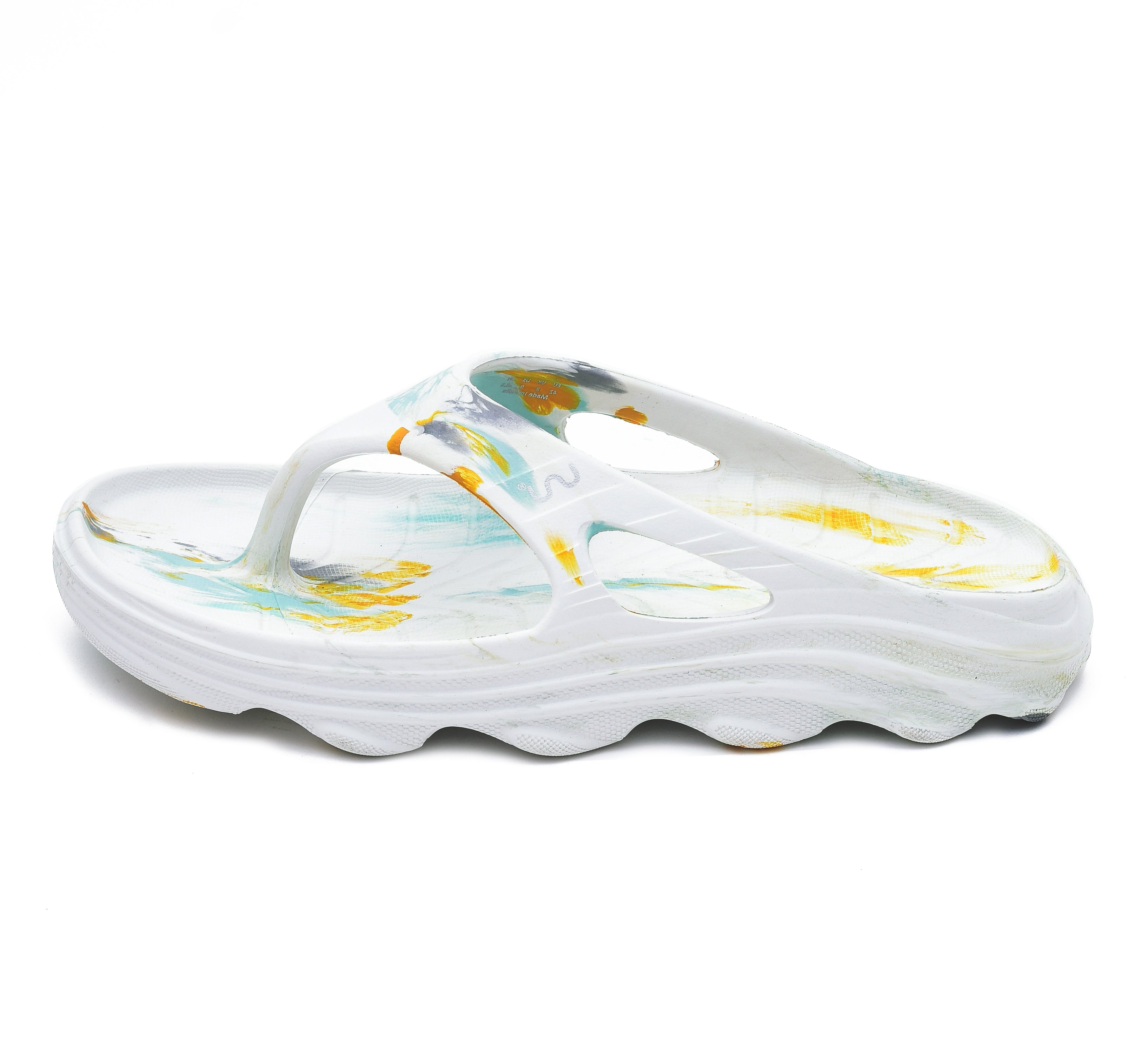 Doubleu Riva Men Marble Comfortable Recovery Footwear