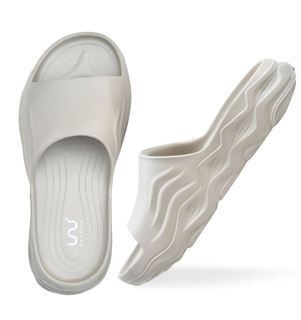 Doubleu Ultra Sporty Men Comfortable Recovery Footwear Warm Grey