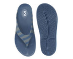 Doubleu Comfort Men Slipper Comfortable & Light Weight Recovery Footwear (BLUE + BLUE GREY)