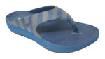 Doubleu Comfort Men Slipper Comfortable & Light Weight Recovery Footwear (BLUE + BLUE GREY)