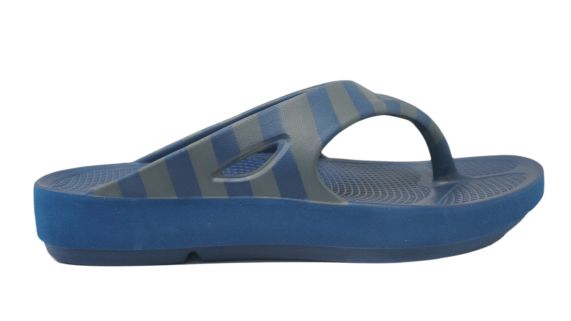 Doubleu Comfort Men Slipper Comfortable & Light Weight Recovery Footwear (BLUE + BLUE GREY)