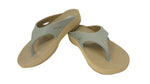 Doubleu Comfort Men Slipper Comfortable & Light Weight Recovery Footwear (Dark Beige + Light Grey)