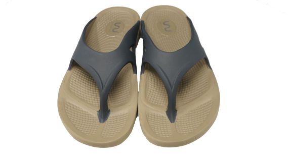 Doubleu Comfort Men Slipper Dark Beige + Grey Men