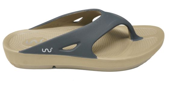 Doubleu Comfort Men Slipper Dark Beige + Grey Men