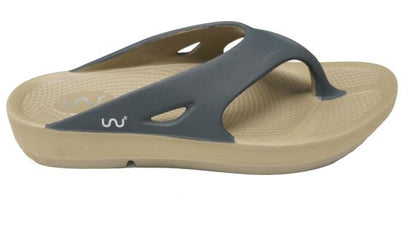 Doubleu Comfort Men Slipper Dark Beige + Grey Men
