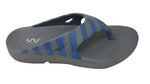 Doubleu Comfort Men Slipper Comfortable & Light Weight Recovery Footwear (Grey + Grey Blue Men)