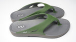 Doubleu Comfort Men Slipper Comfortable & Light Weight Recovery Footwear (Grey + Military Green)