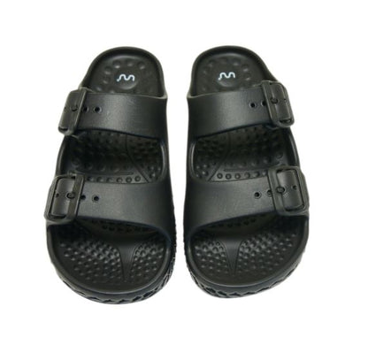 Doubleu Sakura Women Slipper Comfortable & Light Weight Recovery Footwear (BLACK)
