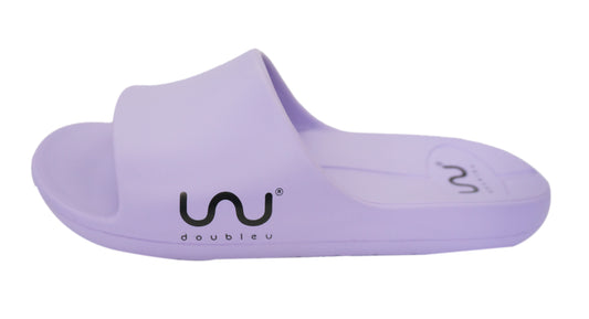Doubleu Milano Women Slipper Comfortable & Light Weight Recovery Footwear (Mystic Lilac)